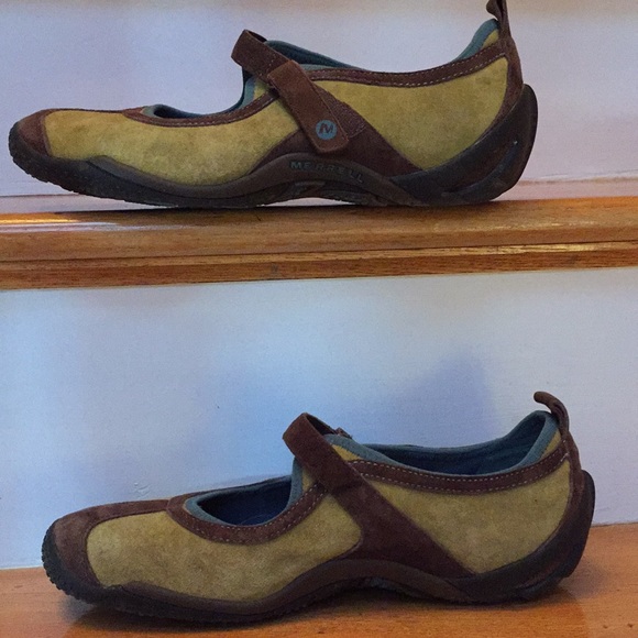 Merrell ortholite air cushion maryjanes moss/brown - Picture 3 of 8